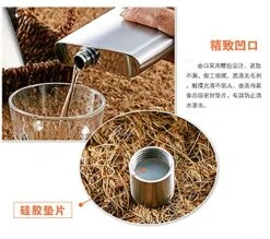 Leak Proof Pocket Flask Durable Flask Leakproof Easy Pour Perfect For Men Or Women To Drink Whiskey -KitchenAid Shop 51aAOEdjaKL