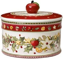 Villeroy & Boch 1486124524 Medium Winter Bakery Delight Pastry Box, Porcelain, Colourful 7 Villeroy & Boch 1486124524 Medium Winter Bakery Delight Pastry Box, Porcelain, Colourful -KitchenAid Shop 51aDwZAjNdL. AC