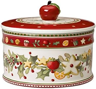 Villeroy & Boch 1486124524 Medium Winter Bakery Delight Pastry Box, Porcelain, Colourful 5 Villeroy & Boch 1486124524 Medium Winter Bakery Delight Pastry Box, Porcelain, Colourful - Image 3