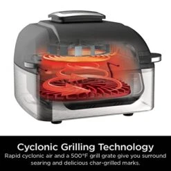 Ninja AG301 Foodi 5-in-1 Indoor Grill With Air Fry, Roast, Bake & Dehydrate, Black/Silver -KitchenAid Shop 51aM99TremL