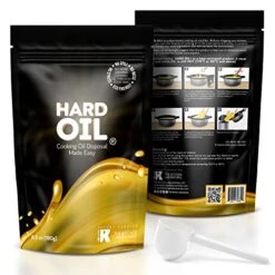 HARD OIL Solidifies Up To 18 Cups Of Cooking Oil Patent-Pending Cooking Oil Solidifier Hardener Powder