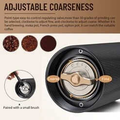Manual Coffee Grinder With Adjustable Coarseness, Hand Coffee Bean Grinder, Manual Espresso Grinder With Stainless Steel Grinding Core, Coffee Grinder Manual For Coffee Beans, Gift For Coffee Lovers -KitchenAid Shop 51aRNOUSu7L