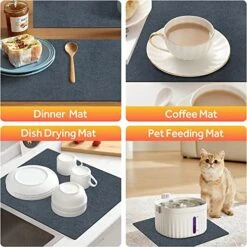 Coffee Bar Mat For Bar Accessories 27.56''x19.69'' Coffee Mat Hide Stain Rubber Backed Absorbent Dish Drying Mat For Kitchen Counter, Fit Under Coffee Maker Espresso Machine(Navy Blue) 13 Coffee Bar Mat For Bar Accessories 27.56''x19.69'' Coffee Mat Hide Stain Rubber Backed Absorbent Dish Drying Mat For Kitchen Counter, Fit Under Coffee Maker Espresso Machine(Navy Blue) -KitchenAid Shop 51aROshY7TL