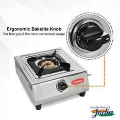 Khaitan Single Burner BP DICE BF Stainless Steel -KitchenAid Shop 51aTLZFdu4L