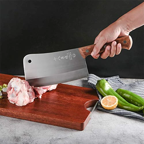Eavy Duty Heft Cleaver Butcher Knife For Chopping Bones Sturdy Kitchen Knife 7 Eavy Duty Heft Cleaver Butcher Knife For Chopping Bones Sturdy Kitchen Knife - Image 5