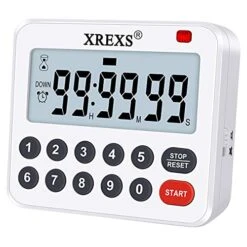 Digital Kitchen Timer Magnetic Countdown Up Cooking Timer Loud Alarm And Mute Optional, Magnet And Stand, Large Display Classroom Timer For Teachers (2 Batteries Included) Upgraded Version