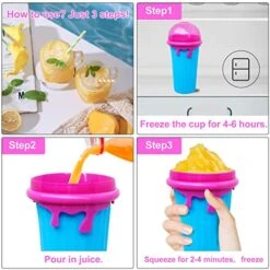 Lushy Cup, Magic Slushy Maker Cup, TIK TOK Quick Frozen Magic Cup (Blue-500ML) -KitchenAid Shop 51aYQipsPfL