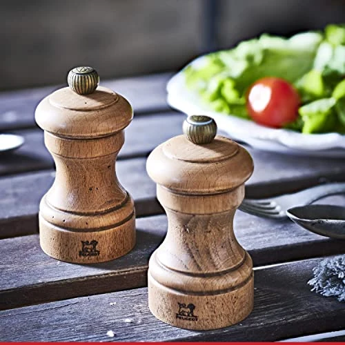 Peugeot Bistro Antique Gift Box, Distressed Beechwood 4 Inch Salt Mill 7 Peugeot Bistro Antique Gift Box, Distressed Beechwood 4 Inch Salt Mill - Image 5