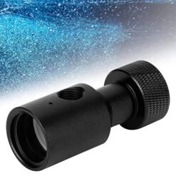 CO2 Refill Adapter Bottle Connector With Gasket Aluminum Alloy CO2 Regulator Fill Station On/Off Adapter With 2 Output Ports For Soda Tank Black -KitchenAid Shop 51araLXwtuL