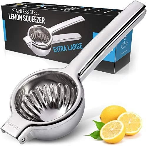 Lemon Squeezer Stainless Steel With Premium Heavy Duty Solid Metal Squeezer Bowl And Food Grade Silicone Handles - Large Manual Citrus Press Juicer And Lime Squeezer Stainless Steel 13 Lemon Squeezer Stainless Steel With Premium Heavy Duty Solid Metal Squeezer Bowl And Food Grade Silicone Handles - Large Manual Citrus Press Juicer And Lime Squeezer Stainless Steel - Image 11