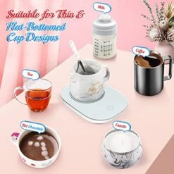 Coffee Mug Warmer, Candle Warmer Plate With Auto Shut Off, Coffee Warmer With Mug Set For Women, Smart Temperature Control With 55℃/131℉, Electric Heated Coffee Cup Warmer For Desk 11 Coffee Mug Warmer, Candle Warmer Plate With Auto Shut Off, Coffee Warmer With Mug Set For Women, Smart Temperature Control With 55℃/131℉, Electric Heated Coffee Cup Warmer For Desk -KitchenAid Shop 51bHbOz2cfL