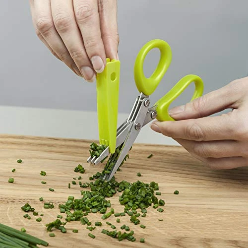 JC48L Herb Scissors, Plastic, Lime 7 JC48L Herb Scissors, Plastic, Lime - Image 5