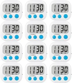 2 Pack Digital Kitchen Timer For Cooking Big Digits Loud Alarm Magnetic Backing Stand Cooking Timers For Baking White -KitchenAid Shop 51bLhcsFgFL. AC