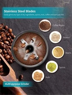 Electric Coffee Grinder Stainless Steel Blade Grinder For Coffee Espresso Latte Mochas, Noiseless Operation.GECGI140-U-1 -KitchenAid Shop 51bR0Hd4rxL