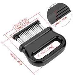 Fdit Meat Tenderizer, 48 Stainless Steel Ultra Sharp Needle Blades Tenderizers Manual Kitchen Tool For Steak Beef Chicken Pork -KitchenAid Shop 51bRr43bYtL
