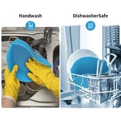 Slow Cooker Liners Fit For Crock-Pot & Hamilton Beach 6-8 Quart Oval Slow Cooker, Silicone Slow Cooker Divider Liners, Reusable & Leakproof, Dishwasher Safe, Easy Cleanup -KitchenAid Shop 51bZHXonbbL