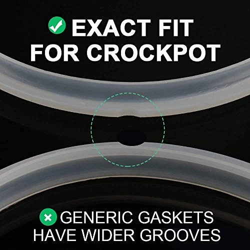 Ower Pressure Cooker Sealing Ring Clear Color Multi-Cooker Rubber Gaskets For Many 5 Liter 6 Liter 5 Quart And 6 Quart Models, Set Of 2 6 Ower Pressure Cooker Sealing Ring Clear Color Multi-Cooker Rubber Gaskets For Many 5 Liter 6 Liter 5 Quart And 6 Quart Models, Set Of 2 - Image 4