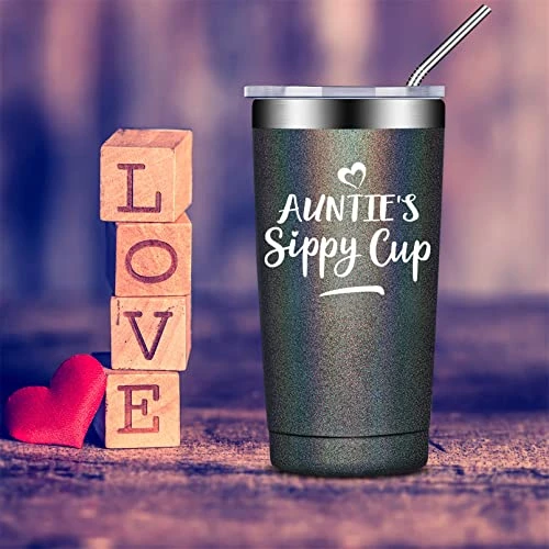 Gifts For Aunt - Best Aunt Ever Gifts - Auntie Gifts From Niece, Nephew - Funny Birthday Christmas Gifts For Auntie, New Aunt, First Time Aunt - Vacuum Insulated Tumbler Cup 6 Gifts For Aunt - Best Aunt Ever Gifts - Auntie Gifts From Niece, Nephew - Funny Birthday Christmas Gifts For Auntie, New Aunt, First Time Aunt - Vacuum Insulated Tumbler Cup - Image 4