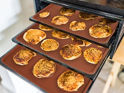 4 PCS 14x14 Inch Silicone Dehydrator Mats With Edge Square Silicone Sheets Non-stick Silicone Fruit Trays Reusable Fruit Leather Trays For Dehydrator High Temperature Resistance Roll Up Trays For Fruits Meat Vegetables Herbs 7 4 PCS 14x14 Inch Silicone Dehydrator Mats With Edge Square Silicone Sheets Non-stick Silicone Fruit Trays Reusable Fruit Leather Trays For Dehydrator High Temperature Resistance Roll Up Trays For Fruits Meat Vegetables Herbs - Image 5