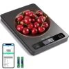 Digital Scale Kitchen Food Scale, 22lb Digital Scale Weight Grams And Oz With Phone Bluetooth And Tare Function, 1 G/0.05oz Precise Graduation, Food Scale For Cooking, Baking, Coffee(Black)