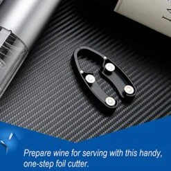 2 Pack Magnetic Design Wine Foil Cutter, 4 Stainless Blades Foil Remover For Wine Bottles - Gift Box Package For Wine Lovers -KitchenAid Shop 51bzTdUaMSL
