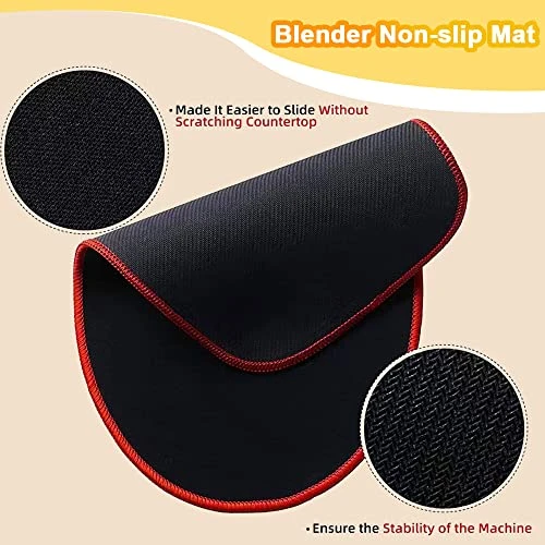 Mixer Slider Mat With 2 Pcs Cord Organizers - Mixer Mover Sliding Mat Pad Appliance Slider - Compatible With Tilt-Head Stand Mixer (Black Edge, 4.5-5 Qt) 6 Mixer Slider Mat With 2 Pcs Cord Organizers - Mixer Mover Sliding Mat Pad Appliance Slider - Compatible With Tilt-Head Stand Mixer (Black Edge, 4.5-5 Qt) - Image 4