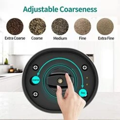 Electric Salt And Pepper Grinder Set, Rechargeable Pepper Grinder With Charger Tray, USB Cable, One Hand Operation, Adjustable Coarseness With Ceramic Grinder, ABS Body, (Set Of 2,Black) 14 Electric Salt And Pepper Grinder Set, Rechargeable Pepper Grinder With Charger Tray, USB Cable, One Hand Operation, Adjustable Coarseness With Ceramic Grinder, ABS Body, (Set Of 2,Black) -KitchenAid Shop 51cB4d4RKtL