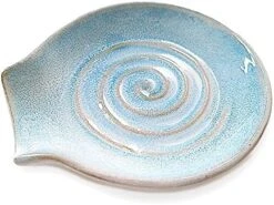 Ceramic Spoon Rest For Kitchen Counter - Utensil Holder (Large Spout - Light Blue) -KitchenAid Shop 51cDDy9F9hL. AC