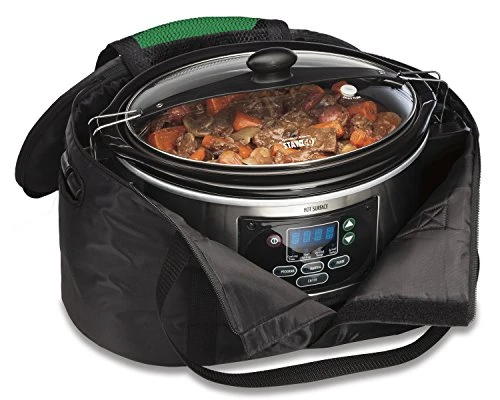 Hamilton Beach 7 Qt. Portable Slow Cooker Serves 8+, Dishwasher Safe Crock, 7 Quart & Travel Case & Carrier Insulated Bag For 4, 5, 6, 7 & 8 Quart Slow Cookers (33002),Black 8 Hamilton Beach 7 Qt. Portable Slow Cooker Serves 8+, Dishwasher Safe Crock, 7 Quart & Travel Case & Carrier Insulated Bag For 4, 5, 6, 7 & 8 Quart Slow Cookers (33002),Black - Image 6