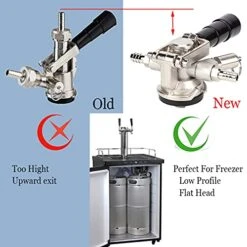 Keg Dispenser, Heavy Duty Dispense Beer Kegerator Beer Brewing Supplies Beer D Keg Coupler Keg Coupler With Pressure Reducing Valve For Beer Cola Kegs 14 Keg Dispenser, Heavy Duty Dispense Beer Kegerator Beer Brewing Supplies Beer D Keg Coupler Keg Coupler With Pressure Reducing Valve For Beer Cola Kegs -KitchenAid Shop 51cOE9ckuGL 1