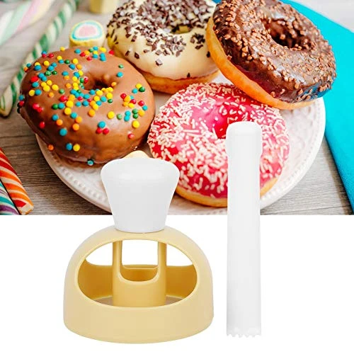 Donut Maker Cutter, American LargeWith Dip Tongs Plastic Hollow Desserts Cookies Cake Baking Bread Compression Tool Mould DIY Applicable To Schools Kindergartens And Other Festivals 5 Donut Maker Cutter, American LargeWith Dip Tongs Plastic Hollow Desserts Cookies Cake Baking Bread Compression Tool Mould DIY Applicable To Schools Kindergartens And Other Festivals - Image 3