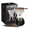 Pour Over Coffee Maker - 5 Cup Borosilicate Glass Carafe - Rust Resistant Stainless Steel Paperless Filter/Dripper - Includes Custom Silicone Sleeve -KitchenAid Shop 51cZYGcQSdL
