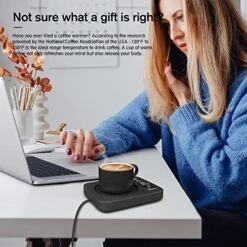 NIGMA Coffee Mug Warmer For Desk, Electric Cup Candle Warmer With Auto Shut Off, Smart Kitchen Gadget For Heating Coffee, Tea, Hot Chocolate, And Milk (No Cup, Black) 22 NIGMA Coffee Mug Warmer For Desk, Electric Cup Candle Warmer With Auto Shut Off, Smart Kitchen Gadget For Heating Coffee, Tea, Hot Chocolate, And Milk (No Cup, Black) -KitchenAid Shop 51caxQjRIuL