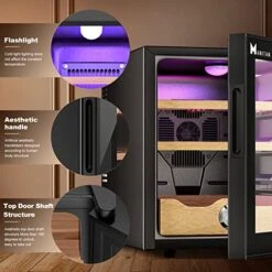 Electric Cooler 300 Count 54-73°F Temp Adjustment 2 Spanish Cedar Wood Shelves And 1 Drawers Keep Ideal Temperature And Humidity -KitchenAid Shop 51cgCe7S4cL