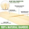Authentic Bamboo Marshmallow Smores Sticks - 40 Extra Long 30" Roasting Sticks - 5mm Heavy-Duty Bamboo Skewers - Thick Smore Sticks - Ideal For Grilling - Marshmallow Sticks Camping -KitchenAid Shop 51ckpbrTldL