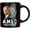 Novelty Cups 11 Oz Amlo Presidente Unidos Mexicanos Black Coffee Mug Tea Cup Coffee Cup Travel Mug Gift
