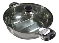 32 Cm Shabu Shabu Dual Sided Hot Pot With Divider