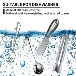 Charcuterie Accessories (14 Pcs), Cheese Spreaders For Charcuterie Board, Mini Serving Spoons, Forks And Mini Serving Tongs - Charcuterie Utensils For Butter, Cheese And Pastry Making -KitchenAid Shop 51d7FGZaLpL