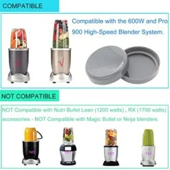 4 Pack Cup Lids Replacement For 600W 900W Nutribulle Replacement Stay Fresh Resealable Accessory Parts W/Gasket -KitchenAid Shop 51dDKkl0NTL