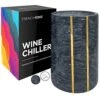 Marble Stone Wine Chiller Bucket Champagne Chiller Bucket Gold Accents Marble Utensil Holder Wine Cooler Beverage Single Bottle Chillers Holder Bar Accessories Gift Kitchen Decor Black -KitchenAid Shop 51dWVujQ1HL