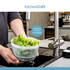 Kitchen Craft Mini Salad Spinner/Dresser, 19 Cm (7.5") 12 Kitchen Craft Mini Salad Spinner/Dresser, 19 Cm (7.5") -KitchenAid Shop 51de2kB076L