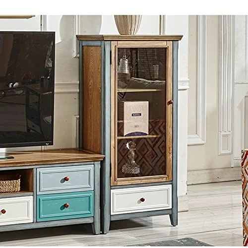 Moisture Industrial Wine Coolers, Storage Sideboards With Glass Doors And Drawers, Farmhouse Wine Coolers For Versatile Family Dining (Color : B) 4 Moisture Industrial Wine Coolers, Storage Sideboards With Glass Doors And Drawers, Farmhouse Wine Coolers For Versatile Family Dining (Color : B) - Image 2