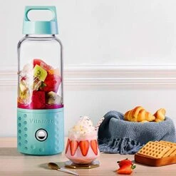 Personal Smoothie Blender, Detachable Portable Blender Fruit Mixer, High Speed Single Serve Juicer Cup, With Lightweight USB Rechargeable Travel Blender For Shakes And Smoothies(Blue) -KitchenAid Shop 51diWv1IGuL