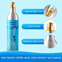 60L CO2 Cylinder For Sodastream, Exchange Carbonator Compatible With SodaMaker Appliances, Set Of 2 -KitchenAid Shop 51djIDp0bCL 1