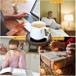 Ug Warmer, KRGMNHR Coffee Warmer For Desk Auto Shut Off, 3-Temperature Settings, Wax Melt Warmer Heating Plate (Up To 180° F), Wood Grain -KitchenAid Shop 51dkGfjaTbL