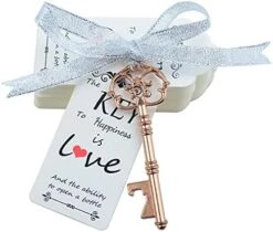 52pcs Skeleton Key Bottle Opener Wedding Favors For Guests Personalized Souvenir Set With Thank You Gift Cards And Ribbons For Wedding Bridal Shower Party Favors(Antique Silver) -KitchenAid Shop 51dlTvOVQL. AC