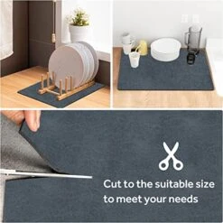 Coffee Bar Mat For Bar Accessories 27.56''x19.69'' Coffee Mat Hide Stain Rubber Backed Absorbent Dish Drying Mat For Kitchen Counter, Fit Under Coffee Maker Espresso Machine(Navy Blue) 12 Coffee Bar Mat For Bar Accessories 27.56''x19.69'' Coffee Mat Hide Stain Rubber Backed Absorbent Dish Drying Mat For Kitchen Counter, Fit Under Coffee Maker Espresso Machine(Navy Blue) -KitchenAid Shop 51dmS7WHsBL