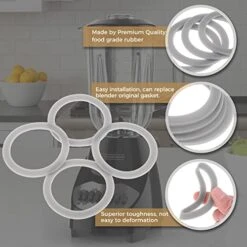 Blender O-Ring Gasket Seal Rubber Sealing O-Gasket Rings, Replacement For Hamilton Beach (Pack Of 3)