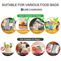 Bag Sealer, HSLGOVE 2 In 1 Mini Bag Sealer Heat Seal Rechargeable And Cutter, Mini Chip Bag Sealer Heat Seal With Soft Magnetic -White -KitchenAid Shop 51dqZryXIQL