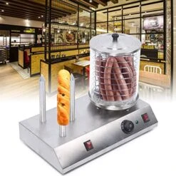 110V 538W Hot Dog Machine&Bun Warmer Machine Commercial Electric Hot Dog Steamer Stainless Steel Kitchen Appliance -KitchenAid Shop 51dtDNM5hlL